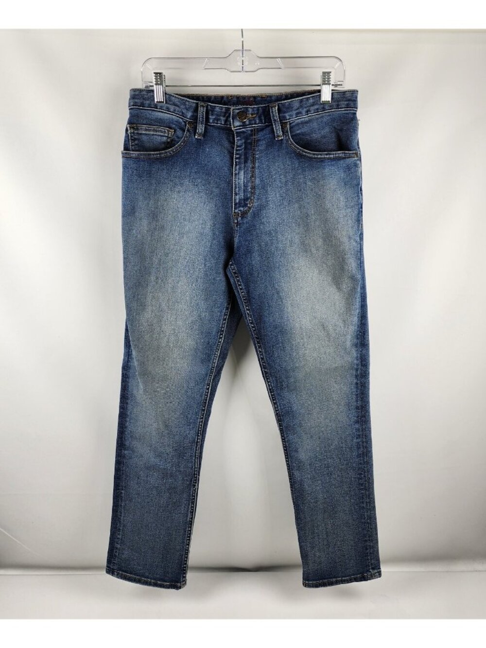 Johnston & Murphy Jeans 32x29 Mens Blue Slim Fit Dark Wash Denim